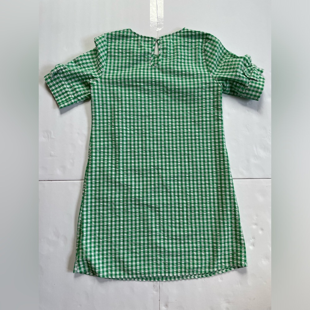 crown & ivy Green and White Gingham Mini Dress - Picture 2 of 5